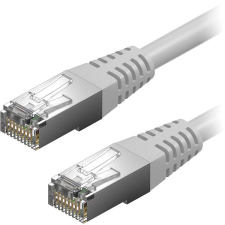AlzaPower Patch CAT5E FTP 15m, szürke kábel és adapter