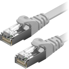 AlzaPower Patch CAT6 FTP Flat 0,5m, szürke kábel és adapter