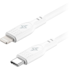 AlzaPower SilkCore USB-C to Lightning MFi, 1 m, fehér (APW-CBSCMFI9401W)