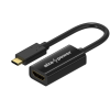AlzaPower USB-C (M) to HDMI 2.0 (F) 4K 60Hz 0,15m, fekete (APW-ADTCHD02B)