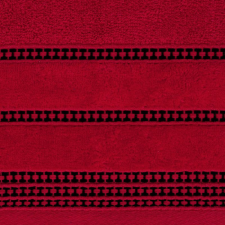  Amanda csíkos törölköző Piros 70x140 cm lakástextília