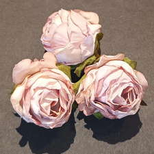 Amarilis Hungary Rózsafej 4cm antik rózsaszín dekorációs kellék