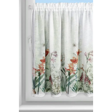 Amarílisz mintás modern vitrázs függöny Fehér 90x150 cm lakástextília