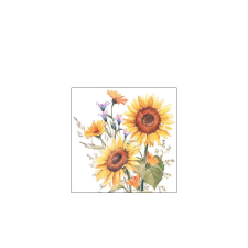  AMB.12517440 Sunflowers papírszalvéta 25x25cm,20db-os asztalterítő és szalvéta