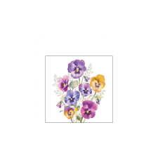 AMB.12518165 Pansies papírszalvéta 25x25cm, 20db-os papírárú, csomagoló és tárolóeszköz
