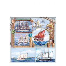 AMB.12518340 Sail away papírszalvéta 25x25cm, 20db-os papírárú, csomagoló és tárolóeszköz