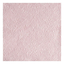  AMB.13305517 Elegance pearl pink dombornyomott papírszalvéta 33x33cm,15db-os papírárú, csomagoló és tárolóeszköz