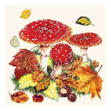 AMB.13311025 Fly Agaric papírszalvéta 33x33cm,20db-os papírárú, csomagoló és tárolóeszköz