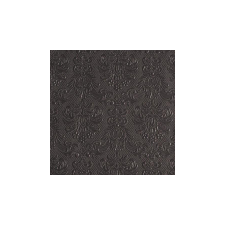  AMB.13311112 Elegance dark grey dombornyomott papírszalvéta 33x33cm,15db-os asztalterítő és szalvéta