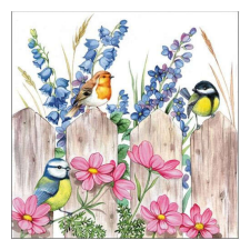AMB.13312720 Birds on Fence papírszalvéta 33x33cm, 20db-os papírárú, csomagoló és tárolóeszköz