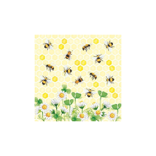  AMB.13314415 Bees Joy papírszalvéta 33x33cm,20db-os asztalterítő és szalvéta