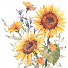  AMB.13317440 Sunflowers papírszalvéta 33x33cm, 20db-os papírárú, csomagoló és tárolóeszköz