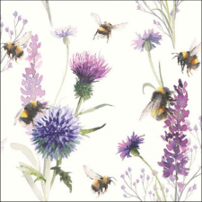  AMB.13317500 Bumblebees in the Meadow papírszalvéta 33x33cm, 20db-os asztalterítő és szalvéta