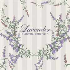 AMB.13317670 Lavender Flowers papírszalvéta 33x33cm, 20db-os papírárú, csomagoló és tárolóeszköz