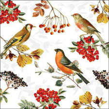  AMB.13317730 Autumn birds papírszalvéta 33x33cm, 20db-os konyhai eszköz