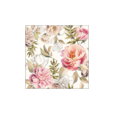  AMB.13318131 Peonies composition cream papírszalvéta 33x33cm, 20db-os papírárú, csomagoló és tárolóeszköz
