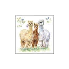  AMB.13318570 Alpaca friends papírszalvéta 33x33cm, 20db-os papírárú, csomagoló és tárolóeszköz