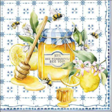 AMB.13318785 Bee wonderful papírszalvéta 33x33cm, 20db-os papírárú, csomagoló és tárolóeszköz