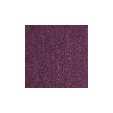 AMB.14005505 Elegance aubergine dombornyomott papírszalvéta 40x40cm,15db-os asztalterítő és szalvéta