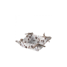  AMB.16917835 Pine cones kenyérkosár 20x20x7cm, 100% pamut papírárú, csomagoló és tárolóeszköz