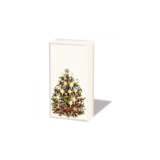 AMB.32215345 X-Mas Tree cream papírzsebkendő 10db-os higiéniai papíráru