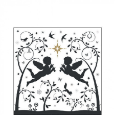  AMB.32519050 Flying angels papírszalvéta 25x25cm, 20db-os papírárú, csomagoló és tárolóeszköz