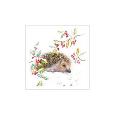  AMB.33316595 Hedgehog In Winter papírszalvéta 33x33cm, 20db-os asztalterítő és szalvéta