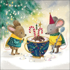  AMB.33319225 Marshmallow festivity papírszalvéta 33x33cm, 20db-os papírárú, csomagoló és tárolóeszköz