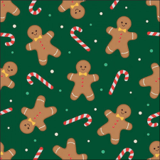  AMB.33319250 Cookie and candy cane papírszalvéta 33x33cm, 20db-os papírárú, csomagoló és tárolóeszköz