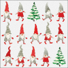  AMB.33320180 Dancing gnomes papírszalvéta 33x33cm, 20db-os