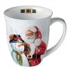  AMB.38418020 Santa and snowman porcelánbögre 0,4l