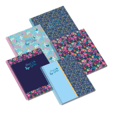  AMBAR Spirálfüzet A4, 80 lapos vonalas, Just for Girls füzet