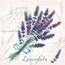 AMBIENTE 13310010 Lavendula papírszalvéta 33x33cm, 20db-os asztalterítő és szalvéta