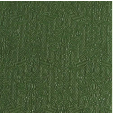 AMBIENTE 14004939 Elegance dark green papírszalvéta 40x40cm, 15db-os asztalterítő és szalvéta