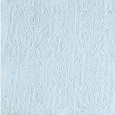 AMBIENTE 14005508 Elegance light blue papírszalvéta, nagy, 40x40cm,15db-os asztalterítő és szalvéta