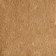 AMBIENTE 14005513 Elegance bronze papírszalvéta, nagy 40x40cm,15db-os asztalterítő és szalvéta