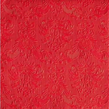 AMBIENTE 14005515 Elegance red papírszalvéta, nagy, 40x40cm, 15db-os asztalterítő és szalvéta
