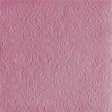 AMBIENTE 14007034 Elegance Pale Rose papírszalvéta nagy, 40x40cm,15db-os asztalterítő és szalvéta