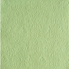 AMBIENTE 14007907 Elegance Pale Green papírszalvéta nagy, 40x40cm,15db-os asztalterítő és szalvéta