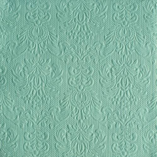 AMBIENTE 14011110 Elegance Pale Aqua papírszalvéta nagy, 40x40cm,15db-os asztalterítő és szalvéta