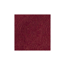 AMBIENTE AMB.12505519 Elegance bordeaux dombornyomott papírszalvéta 25x25cm,15db-os asztalterítő és szalvéta