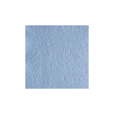 AMBIENTE AMB.13311111 Elegance jeans blue dombornyomott papírszalvéta 33x33cm, 15db-os asztalterítő és szalvéta