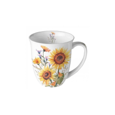 AMBIENTE AMB.18417440 Sunflowers porcelánbögre 0,4l bögrék, csészék