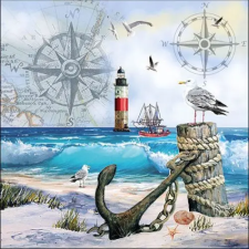 AMBIENTE Anchorage papírszalvéta 33x33cm,20db-os konyhai eszköz