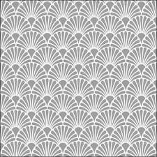 AMBIENTE Art Deco Silver White papírszalvéta 33x33cm,20db-os konyhai eszköz