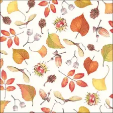 AMBIENTE Autumn Details papírszalvéta 33x33cm, 20db-os konyhai eszköz