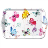 AMBIENTE Butterfly Collection White műanyag kistálca 13x21cm