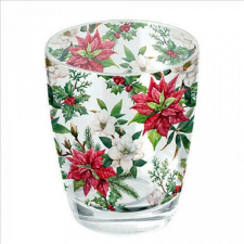 Ambiente Christmas florals üvegpohár 0,25l üdítős pohár