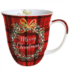 AMBIENTE Christmas Plaid porcelánbögre 0,4l