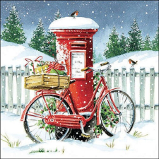 Ambiente Delivery bike papírszalvéta 33x33cm, 20db-os papírárú, csomagoló és tárolóeszköz